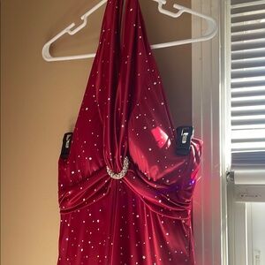 My Michelle Red Backless Dress